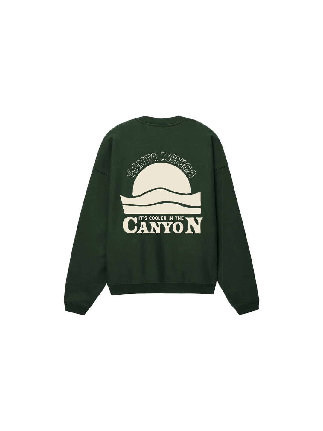 Sunscape Canyon Youth Crewneck Sweatshirt in Forest Green