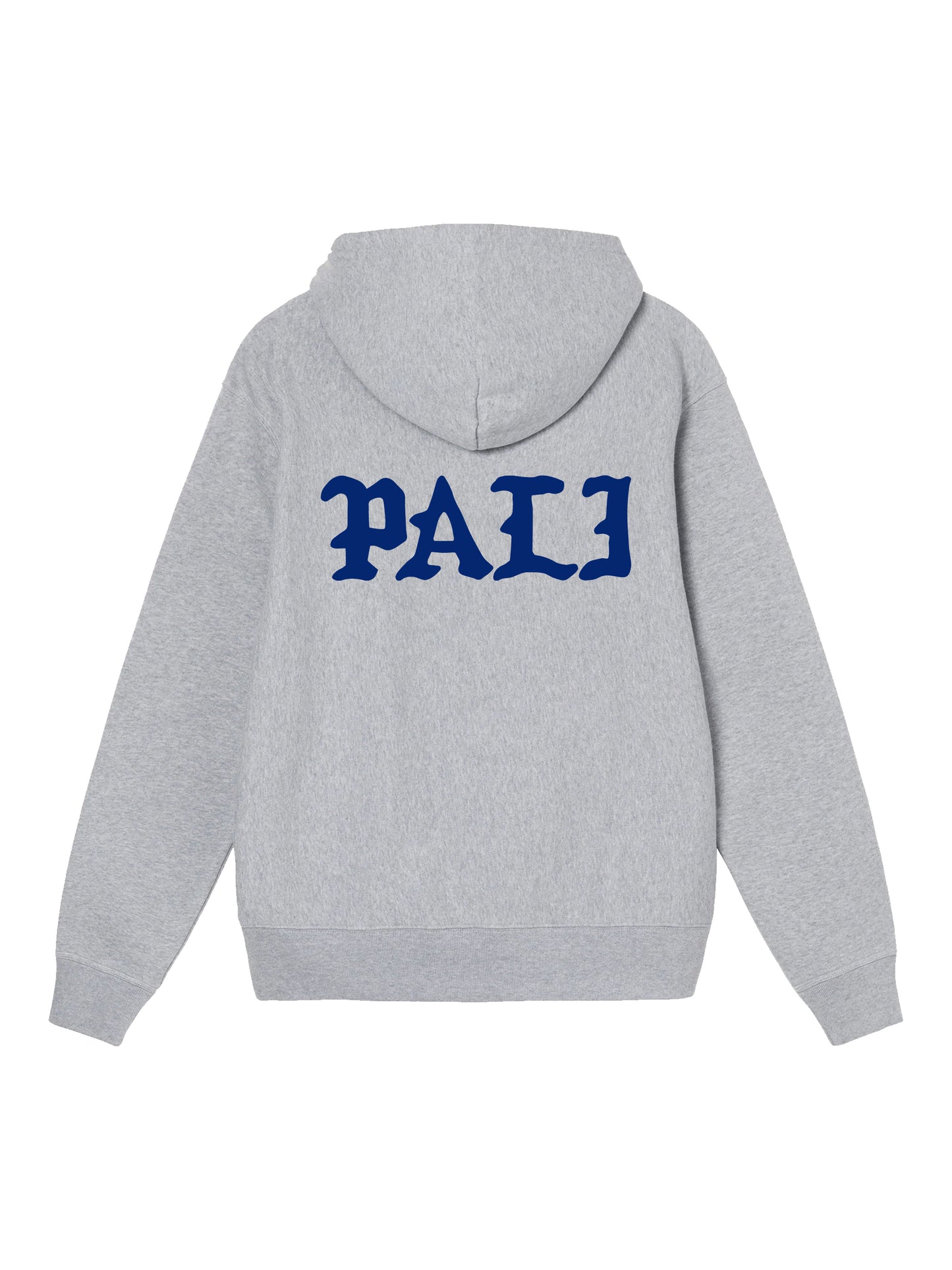 Chenille P Patch Hoodie in Heather Grey