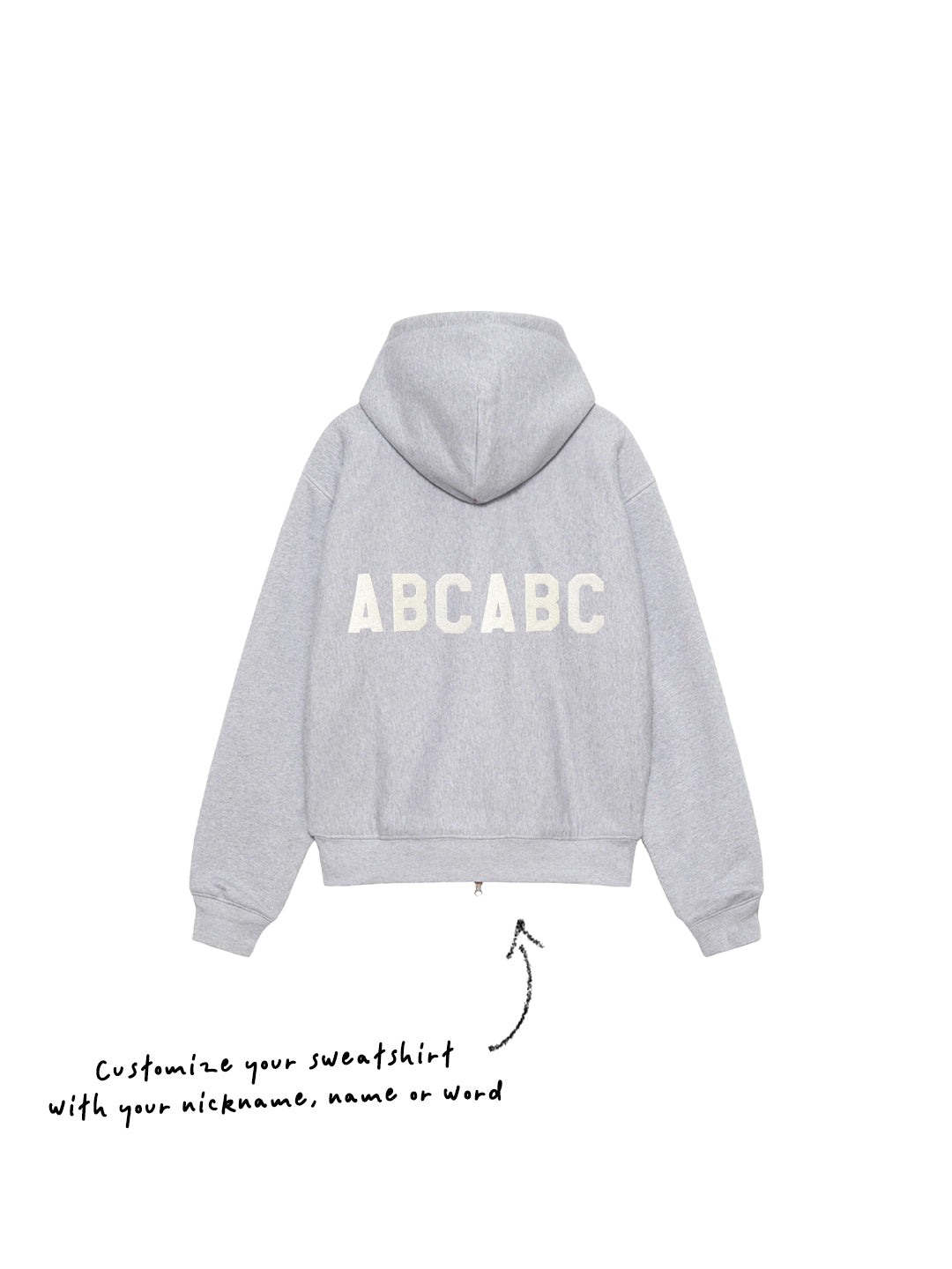 Canyon Wave Youth Zip Hoodie in Grey
