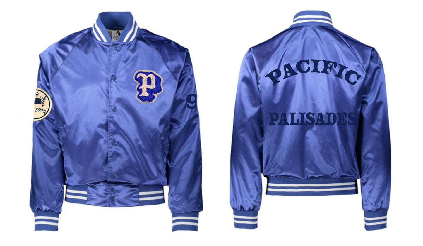 Pacific Palisades Satin Baseball Jacket