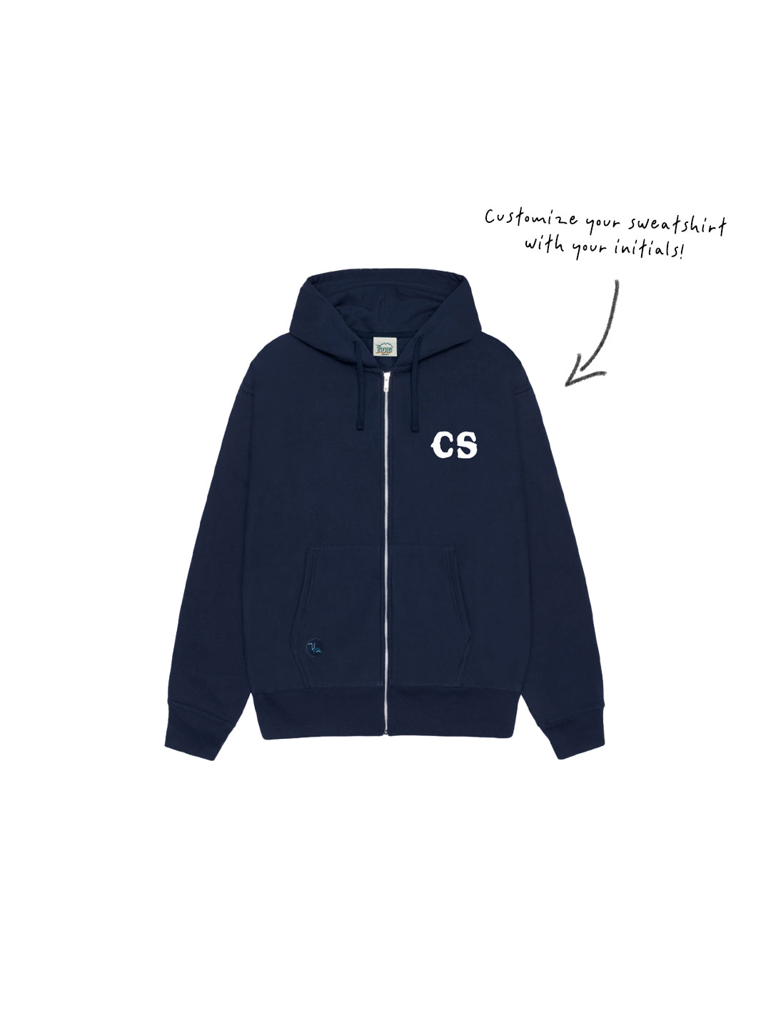 Be Canyon Youth Zip Hoodie in Navy