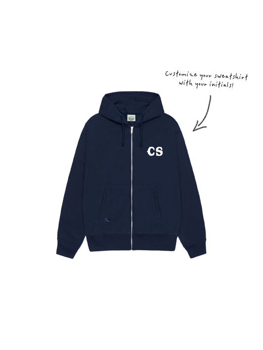 Be Canyon Youth Zip Hoodie in Navy