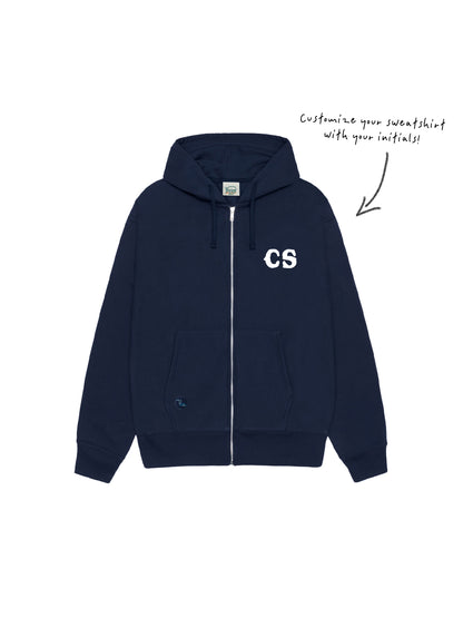 Be Canyon Zip Hoodie in Navy