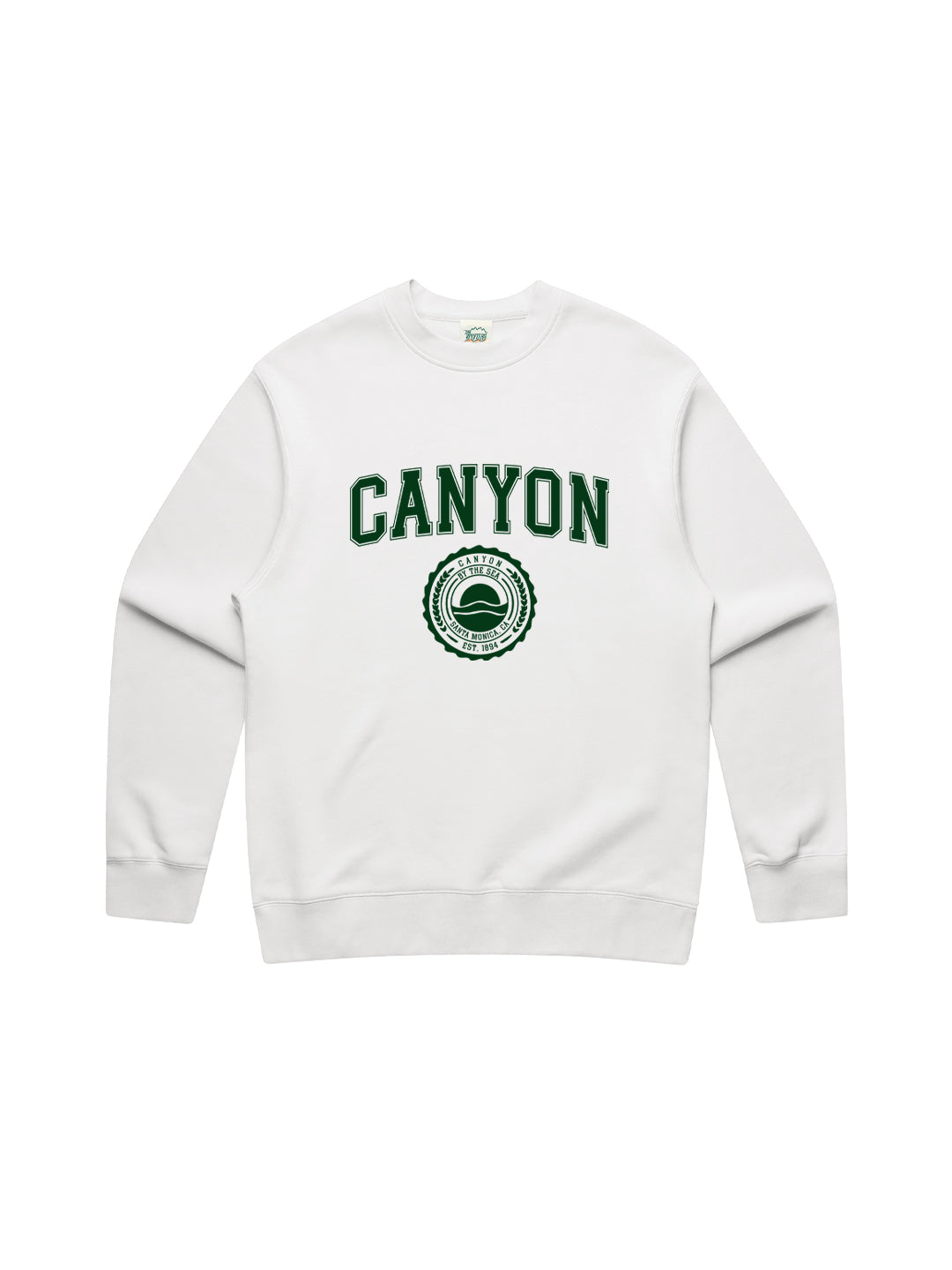 Canyon Collegiate Sweatshirt in White