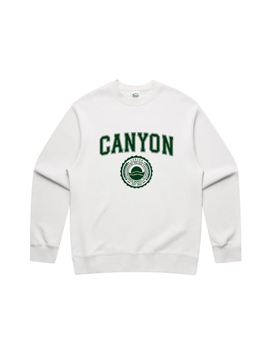 Canyon Collegiate Sweatshirt in White