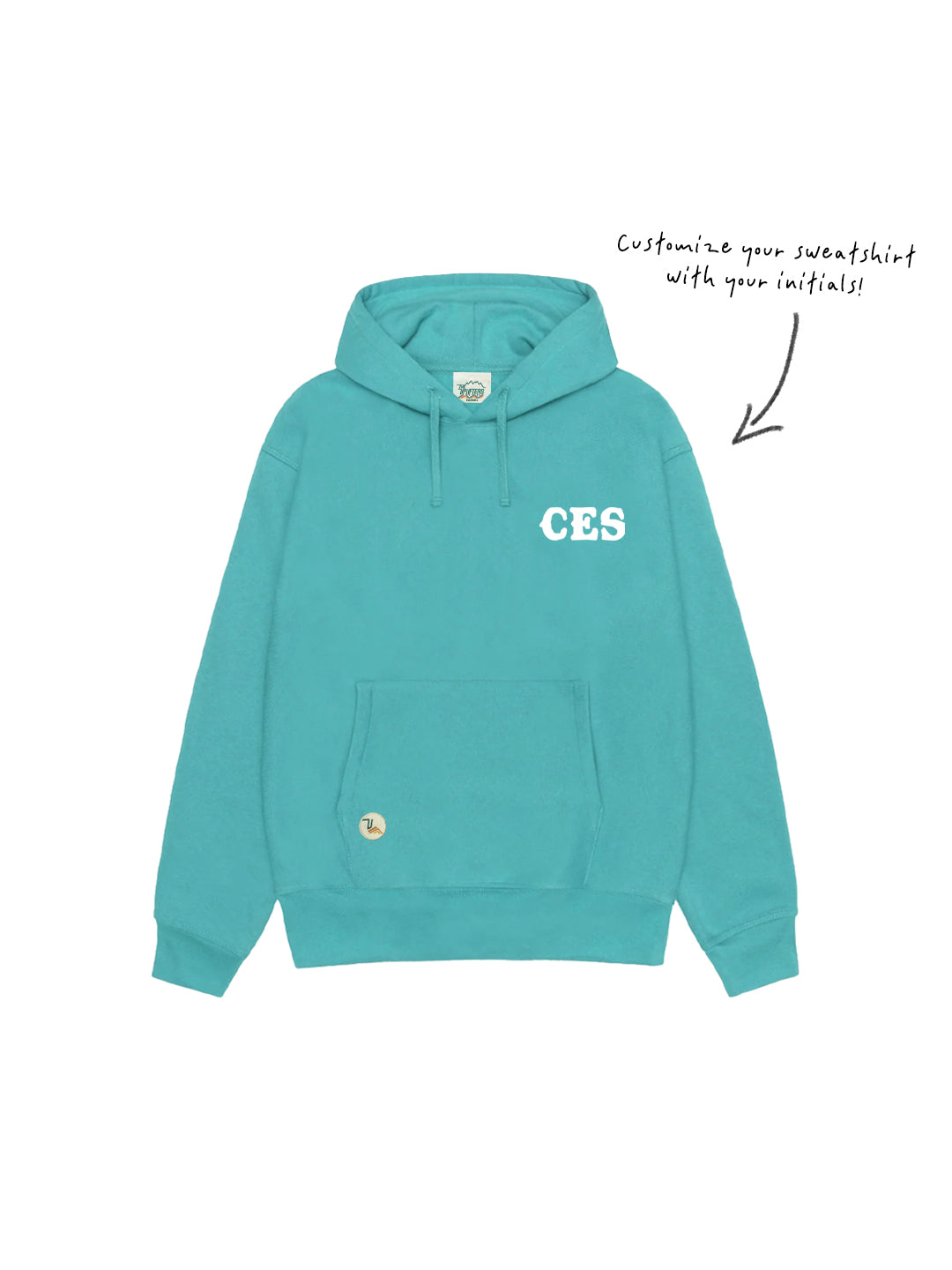 Canyon Smile Pullover Hoodie in Blue