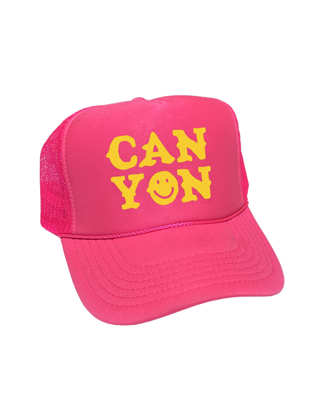 Canyon Smile Trucker in Hot pink