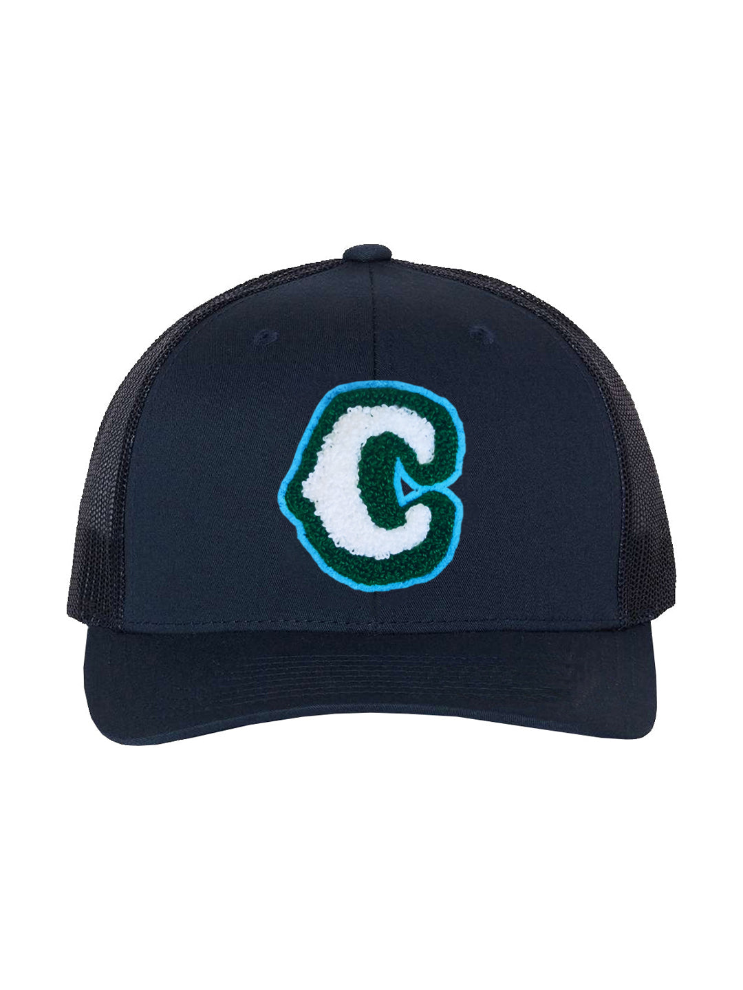 Canyon C Patch Twill Trucker in Navy