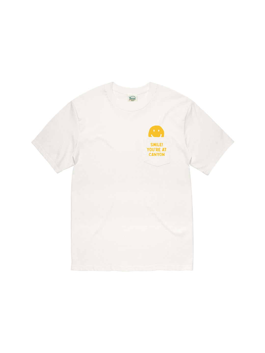 Smile! Pocket Tee in ivory