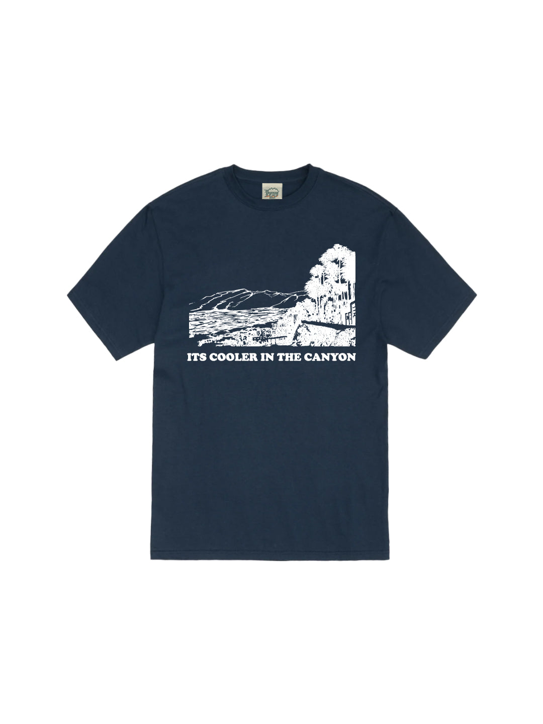 Cooler in the Canyon Adult Tee in Navy