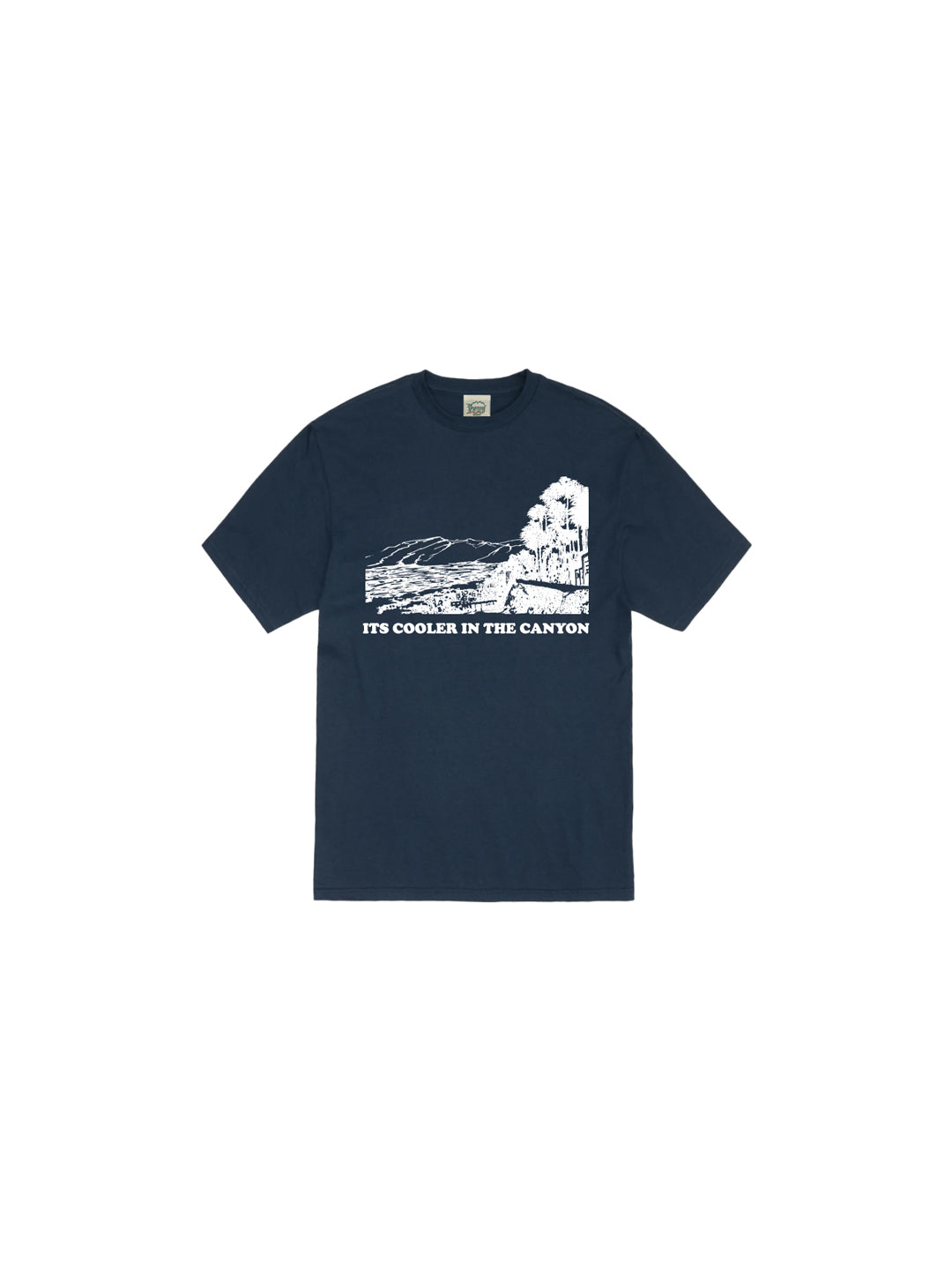 Cooler in the Canyon Youth Tee in Navy