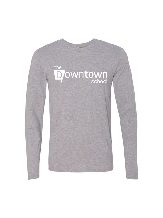 Downtown School Heather Grey Long Sleeve T-Shirt