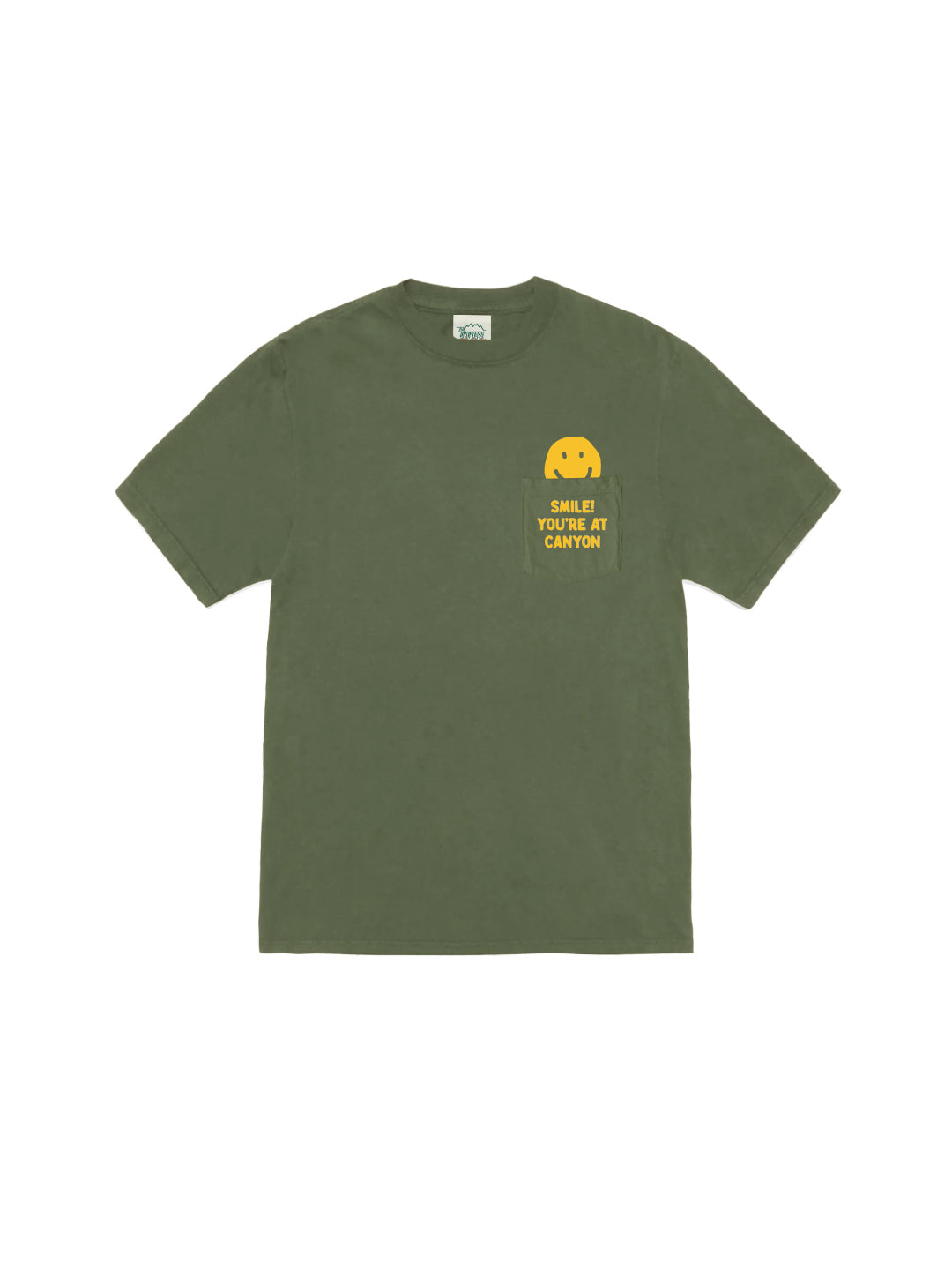 Smile! Pocket Tee in Green