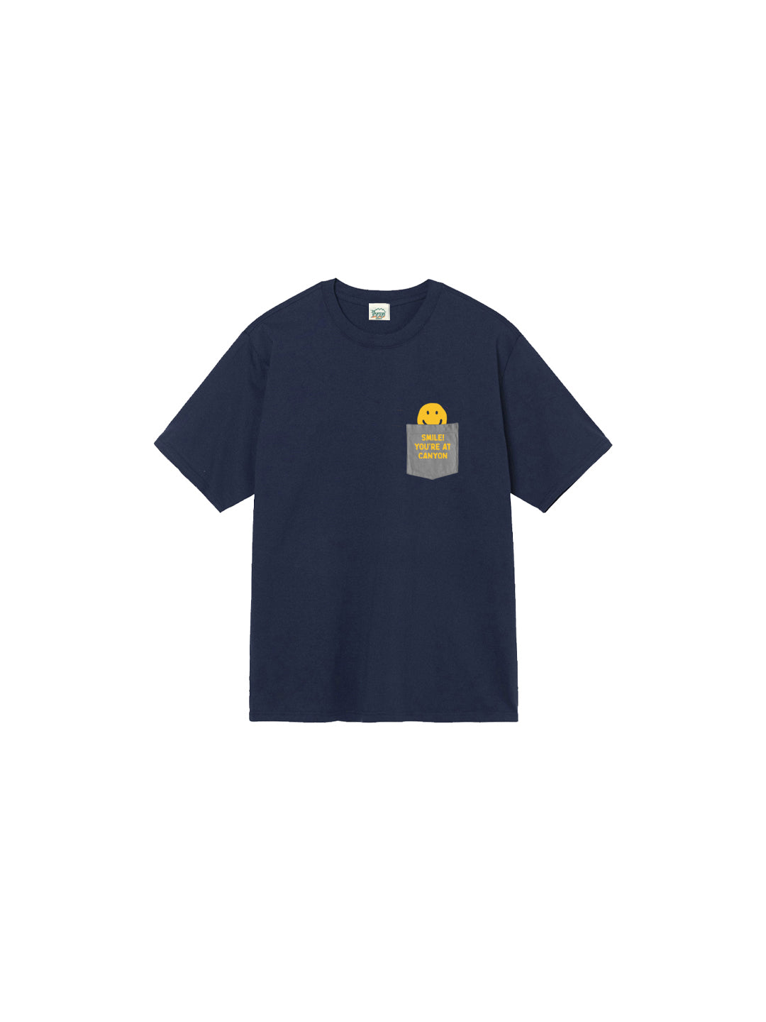 Smile! Youth Pocket Tee in Navy