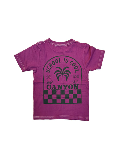 Canyon School Is Cool Youth Tee in Grape
