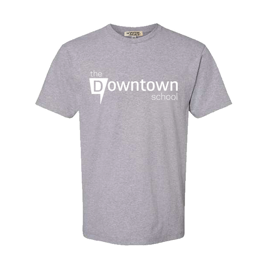 Downtown School Unisex Heather Grey Tee