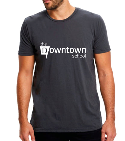 Downtown crew neck tee - dark grey