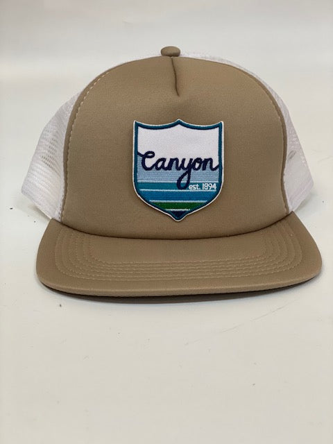 Canyon Crest patch trucker
