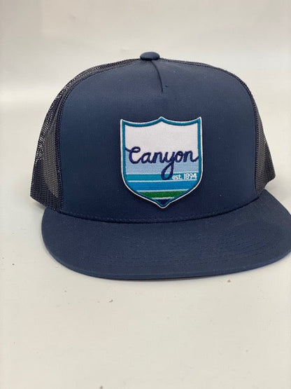 Canyon Crest patch trucker