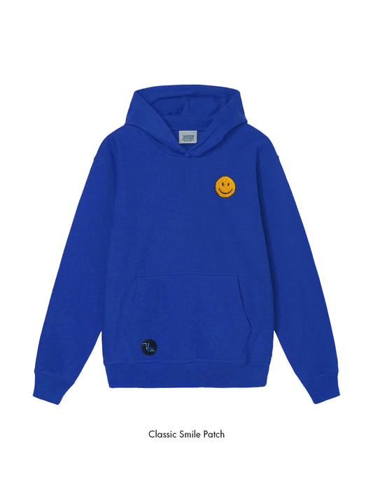 Canyon Youth Cooler in the Canyon Pullover Hoodie in Royal Blue