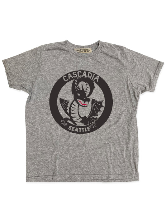 Cascadia Adult Triblend Dragon Tee