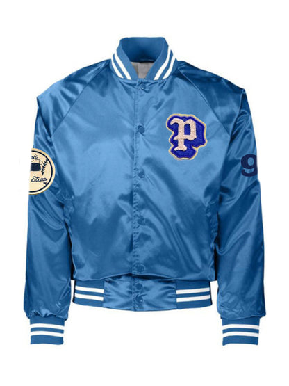 Pacific Palisades Satin Baseball Jacket