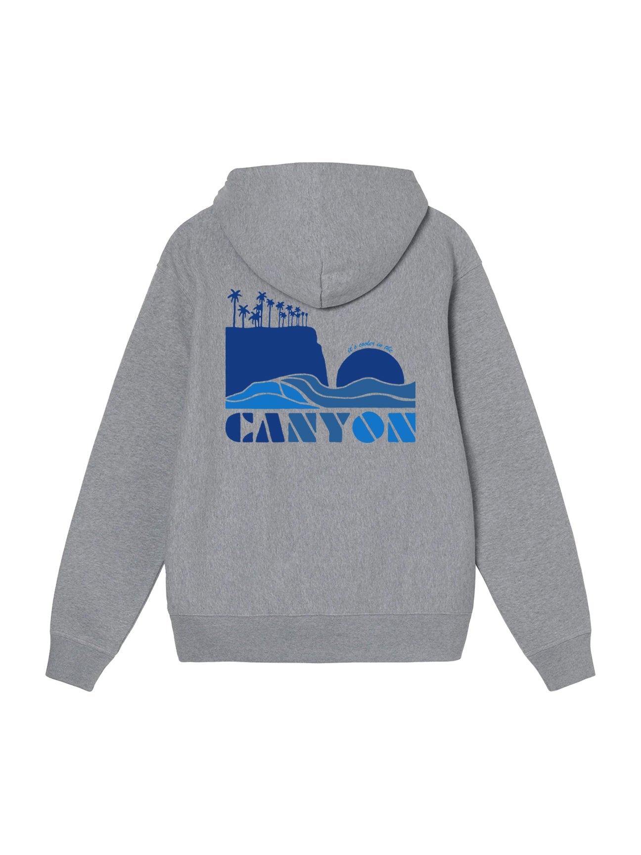 Canyon Youth Cooler in the Canyon Pullover Hoodie in Heather Grey